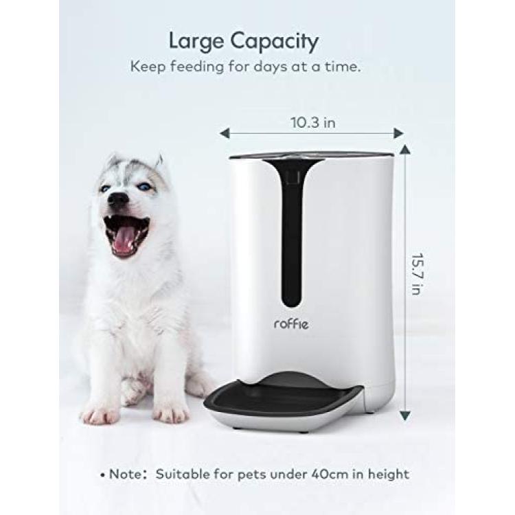 Roffie Automatic Cat Feeder with Timer Schedule Feature 7L Cat Food