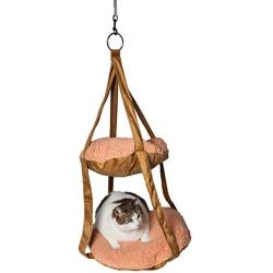 Pet Life Kittyhaus Dual-Lounger Kitty Cat Pillow Hammock Lounge