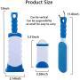 Pet Hair Remover -Lint Brush/Remover-Dog & Cat Hair Remover with Self-Cleaning Base - Efficient Double Sided Animal Hair Removal Tool - Perfect for Clothing, Furniture, Couch, Carpet (Blue)