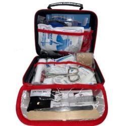 Deluxe Pet First Aid Kit for Dogs, Cats, Birds and Exotics (60+ Piece) - Veterinary Designed and Approved