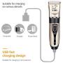 Decdeal Pet Shaver Hair Clippers Dog Grooming Electric Hair Clipper Low Noise Rechargeable Cordless Dog Cat Rabbit Hair Trimmer Cutter Kit