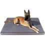 JoicyCo Dog Bed Crate Kennel Pad Dog Mat Mattress Dog Beds for Large Dogs Pet Beds Foam Cushion Anti-Slip with Washable Cover