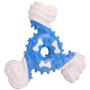 Li-HIM Natural Rubber Pet Tooth Stick, 360 Degree Cleaning Dog Toothbrush, Pet Chew Toy, Durable Puppy Pet Oral Care,Blue