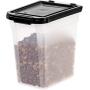 IRIS Nesting Airtight Pet Food Container, Medium with IRIS Nesting Airtight Pet Food Container, Large