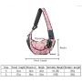 PETEMOO Pet Sling Carrier Bag, Hand-Free Dog Cat Outdoor Travel Shoulder Bag with Adjustable Strap& Zipper