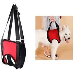 Dog Support Harness, Pet Walking Aid Lifting Pulling Vest Sling Support Rehabilitation for Old & Injured Dogs(M-Front)