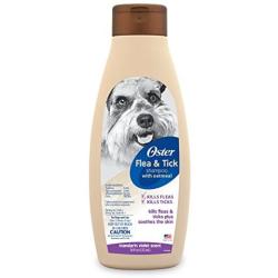 Oster Flea & Tick Shampoo with Oatmeal, Mandarin Violet, 18 Fluid Ounces (078590-935-001)