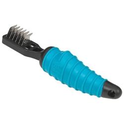 Ergonomic Dematting Tools for Dogs Professional Dog Grooming 6 or 9 Blade Tool(Teal 6 Blade)