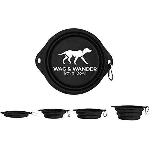 Collapsible Dog Bowl (Black) - 850ml