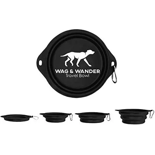Collapsible Dog Bowl (Black) - 850ml Collapsible Dog Bowl (Black) - 850ml