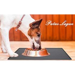 Patas Lague Dog Food Mat,Silicone Dog Bowl Mat,Non Slip Pet Dog Cat Bowl Mats Placemat,BPA Free&Easy Clean