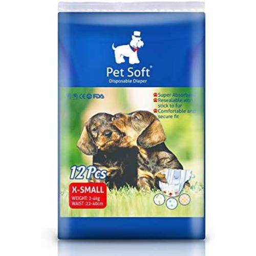 Pet Soft Disposable Female Puppy Dog Diaper 12-72pcs