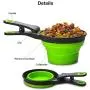 TOP STAR 3 in 1 Pets Silicon Collapsible Measuring Cups,for Pets Dogs,Cats Food Water Scoop,Bag Clip TOP STAR 3 in 1 Pets Silicon Collapsible Measuring Cups,for Pets Dogs,Cats Food Water Scoop,Bag Clip