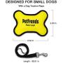 PetFrends Pocket Leash | Durable Pet Dog Leash and Nylon Yellow Squeaky Dog Toy | for Small Medium Large Dogs | All-in-One