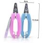 PJKKawesome Safety Dog Nail Clippers No Pain Safety Switch to Prevent Over Cut for Grooming Pet Nail Medium Sized Dog Blue S Pet Supplies