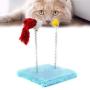 HEEPDD Cat Jumping Platform, Funny Cat Tree with Spring Mouse Ball Toy Kitty Scratching Chasing Spring Toys for Cats Puppy Kitty Kitten Pets Novelty Gift