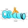 PAWISE Cat Toys Cat Tunnel and Cat Cube Pop Up Collapsible Kitten Indoor Outdoor Toys