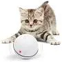 Cat Toy Ball USB Rechargeable 360 Degree Smart Self Rolling Interactive Pet Toy Built-in Spinning LED Light for Cat Chase Play,White Cat Toy Ball USB Rechargeable 360 Degree Smart Self Rolling Interactive Pet Toy Built-in Spinning LED Light for Cat Chase Play,White
