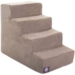 Majestic Pet Velvet Suede Pet Stairs, Foam Feeling Pet Step, Steps for Dogs & Cats, Puppy & Kitty Ramp