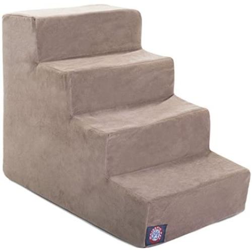 Majestic Pet Velvet Suede Pet Stairs, Foam Feeling Pet Step, Steps for Dogs & Cats, Puppy & Kitty Ramp