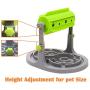 Interactive Dog & Cat Food Puzzle Toy - Ito Rocky Treat Boredom Dispensing Slow Feeder - Anxiety IQ Training in Smart Feeding and Adjustable Height for Small / Medium Dogs