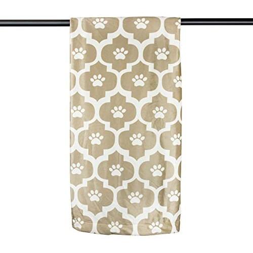 Bone Dry Moroccan Paw Print Pet Blanket