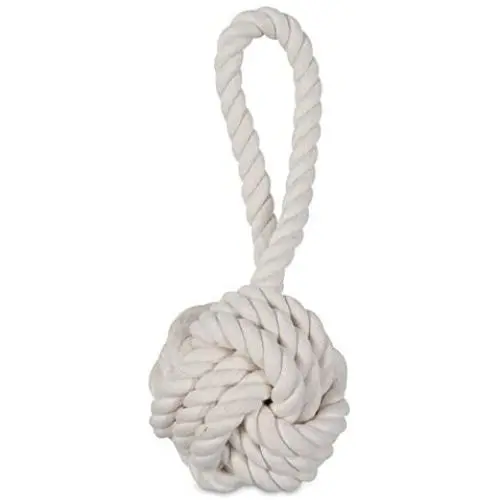 MuttNation Fueled by Miranda Lambert Monkey Fist Rope Dog Toy, White MuttNation Fueled by Miranda Lambert Monkey Fist Rope Dog Toy, White