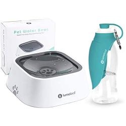 LumoLeaf No-Spill Dog Water Bowl+Dog Water Bottle.