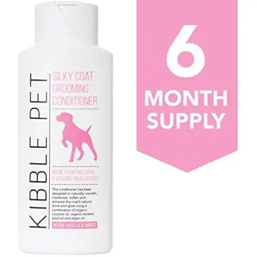 Kibble Pet Salon Quality Dog Conditioner Hypoallergenic | Made with Natural and Organic Ingredients | 6 Month Supply | Made in The USA | 13.5oz Kibble Pet Salon Quality Dog Conditioner Hypoallergenic | Made with Natural and Organic Ingredients | 6 Month Supply | Made in The USA | 13.5oz