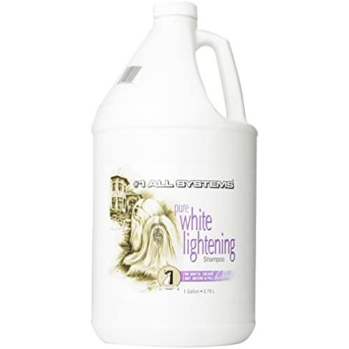 #1 All Systems Pure White Lightening Pet Shampoo, 1-Gallon