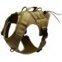 ALBCORP Tactical Dog Vest Harness – Military K9 Dog Training Vest – Working Dog Harness for Medium, Large and XL Dog Sizes