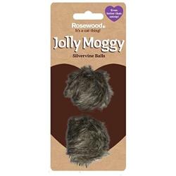 Jolly Moggy Balls 2pk [silvervine cat toy]