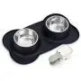 Rolife Dog Bowls 2 Stainless Steel Food Water Feeder Bowls with Non Spill Skid Resistant Silicone Mat + Pet Food Scoop for Pets Puppy Small Medium Dogs Cats Rolife Dog Bowls 2 Stainless Steel Food Water Feeder Bowls with Non Spill Skid Resistant Silicone Mat + Pet Food Scoop for Pets Puppy Small Medium Dogs Cats