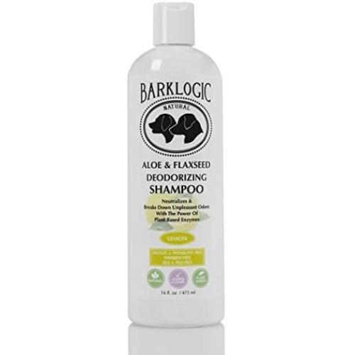 BarkLogic Deodorizing Lemon Dog Shampoo - Hypoallergenic, Sulfate Free, No Phthalates, No Parabens, No PEGs, Made with Natural Ingredients