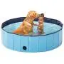 Loves cabin Foldable Dog Swimming Pool, Backyard Kiddie Pool Plastic, Outdoor Baby Bath Tub, Plastic Pool for Dogs Cats and Kids