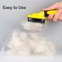 TwoEar Dog Self Cleaning Slicker Brush for Hair Grooming, Removes Loose Tangled Undercoat and Mats Gently, Easy Shedding for Small Medium and Large Dog Pet and Cat with Short and Long Hair