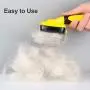 TwoEar Dog Self Cleaning Slicker Brush for Hair Grooming, Removes Loose Tangled Undercoat and Mats Gently, Easy Shedding for Small Medium and Large Dog Pet and Cat with Short and Long Hair