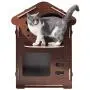 FVANF Luxury Double Layer Cat House, Kitty House, Cat Shelter with Hanging Cat Toy and Cat Scratcher, Cute Pet Cat Bed with Soft Cushions, Easy to Install with The Cork FVANF Luxury Double Layer Cat House, Kitty House, Cat Shelter with Hanging Cat Toy and Cat Scratcher, Cute Pet Cat Bed with Soft Cushions, Easy to Install with The Cork