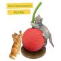 PetFun Cherry Cat Toy Scratching Post, 23-Inch Cat Tree & Tower with Natural Sisal-Covered Scratch Posts for Kittens | Fashion & Durable