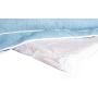 Armarkat Model D08A Medium Bolstered Pet Bed Cushion with Poly Fill Cushion, Soothing Blue
