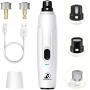 Bonve Pet Dog Nail Grinder Professional 2-Speed Dog Nail Clippers Electric Rechargeable Pet Nail Trimmer Super Quiet Painless Paw Grooming Tool Safe Nail Grinder for Large Medium Small Dogs and Cats