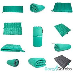 BomGaroto Portable Pet Mat - 46.5 x 33 Inch Cat and Dog Mat for Crate Bed, Dog Cage, Fireside or Camping! Waterproof Dog Beds for Medium Dogs and Small Dogs. Large Dog Bed with Storage Carry Bag