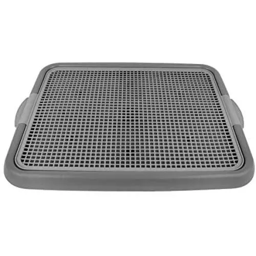 Firstco Mesh Training Toilet Potty Tray for Puppy and Small Size Dog 20.3 x 16.3 x 1.2 inch (Mint+Gray)
