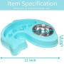 Dog Bowls Slow Feeder - Stainless Steel Dog Food & Water Feeder Set for Small Dogs Cats Puppy Kittens Pet