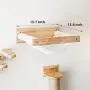 FUKUMARU Cat Hammock Wall Mounted Large Cats Shelf - Modern Beds and Perches - Premium Kitty Furniture for Sleeping, Playing, Climbing, and Lounging - Easily Holds up to 40 lbs FUKUMARU Cat Hammock Wall Mounted Large Cats Shelf - Modern Beds and Perches - Premium Kitty Furniture for Sleeping, Playing, Climbing, and Lounging - Easily Holds up to 40 lbs
