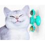Geternal Windmill Cat Toy Interactive Turntable Pet Teasing Puzzle Training Toys with Suction Cup Scratching Tickle Catnip Toys