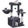 BEWISHOME Cat Tree Condo with Scratching Post Cat Tower Padded Plush Perch and Cozy Basket for Kitten MMJ11 BEWISHOME Cat Tree Condo with Scratching Post Cat Tower Padded Plush Perch and Cozy Basket for Kitten MMJ11
