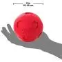 Nerf Dog Soccer Ball Dog Toys with Interactive Squeaker, Lightweight, Durable and Water Resistant, 4 Inches, For Medium/Large Breeds, Two Pack, Green and Red