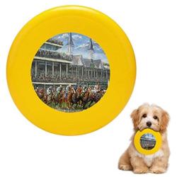 Pet Frisbee Flying Disc Dog Toy - Multifunction The Kentucky Derby Triple Crown Race Mike Rabe