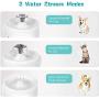 TOOOGO Cat Water Fountain, 84oz/2.5L Dog Water Dispenser Ultra Silent Hygienic Pet Water Fountain for Cats, Dogs and Small Animals